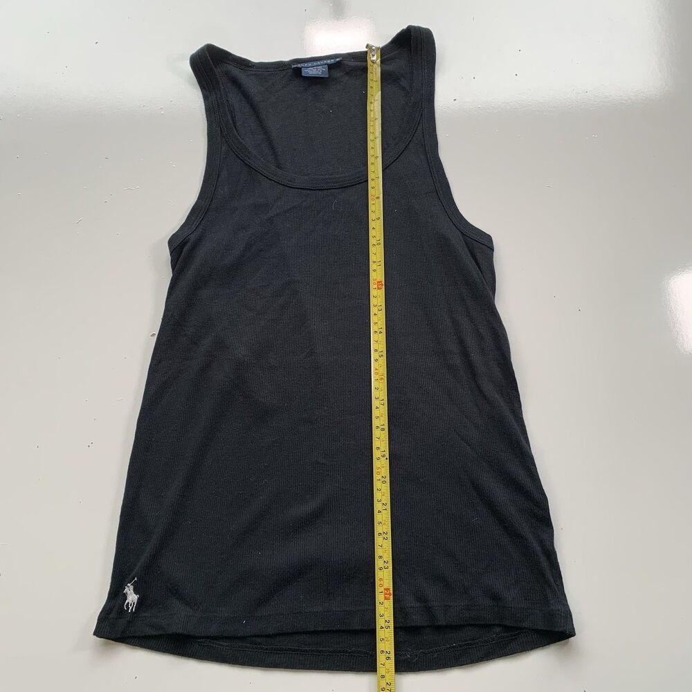 Ralph Lauren Polo Shirt Womens XL Black Tank Top Shirt Outdoors Casual Ladies - Picture 4 of 6